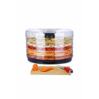 Deshidrator de alimente, cu 5 tavi, temperatura ajustabila, 350 W, Vivo, QF-FD9924YA